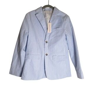 Janie‎ and Jack Boys' Seersucker Blazer Jacket - Striped, Button Front size 14